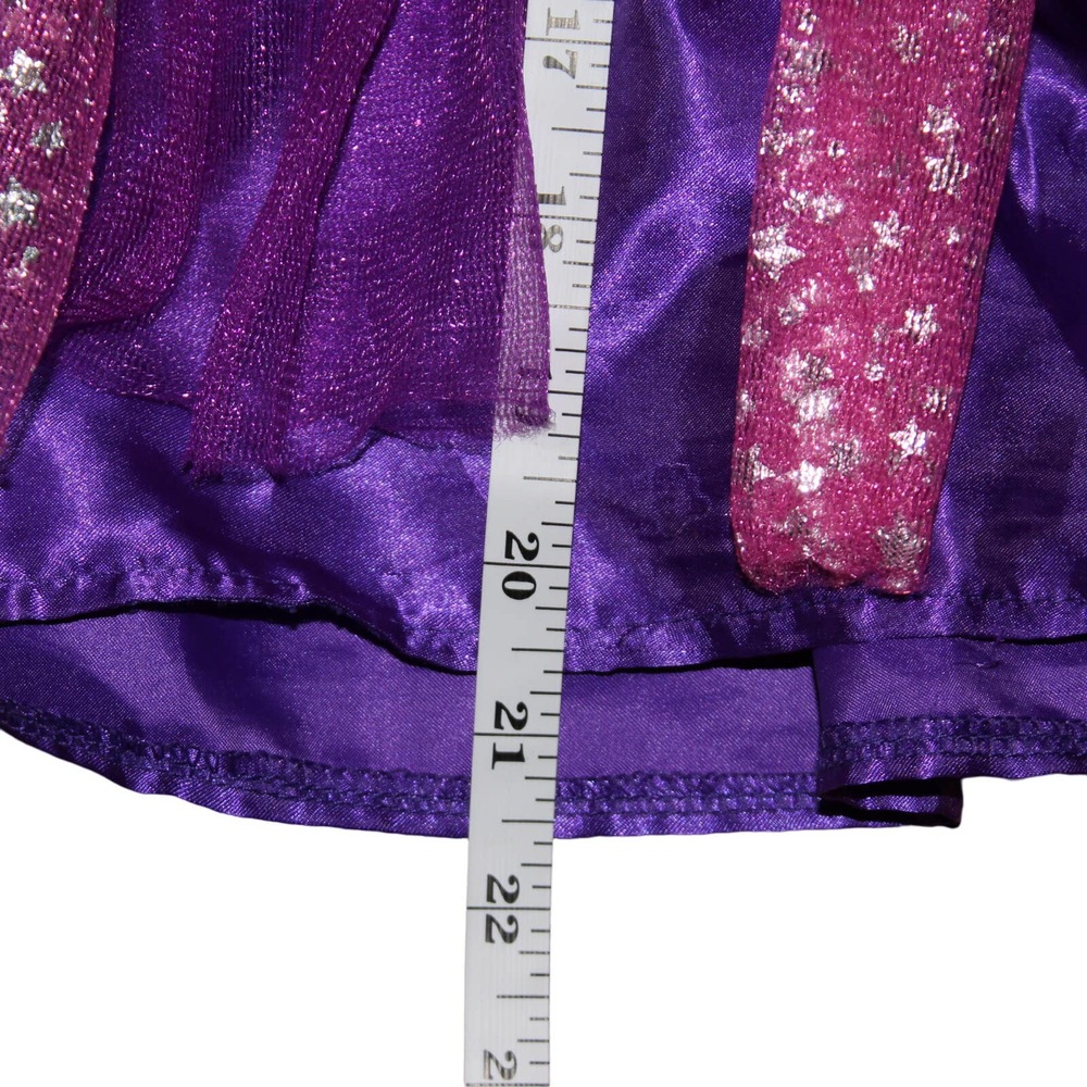 Tu Sainsbury's Purple Pink Sparkly Star Witch Costume Hat Girl's 3-4yrs - Picture 6 of 13